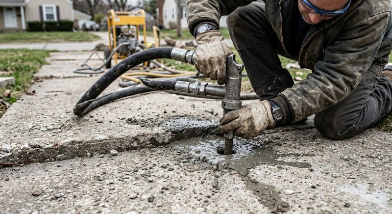 Sidewalk Raising in West Des Moines, IA